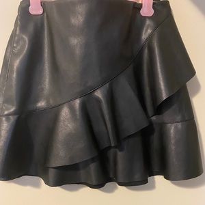 Leather skirt size medium